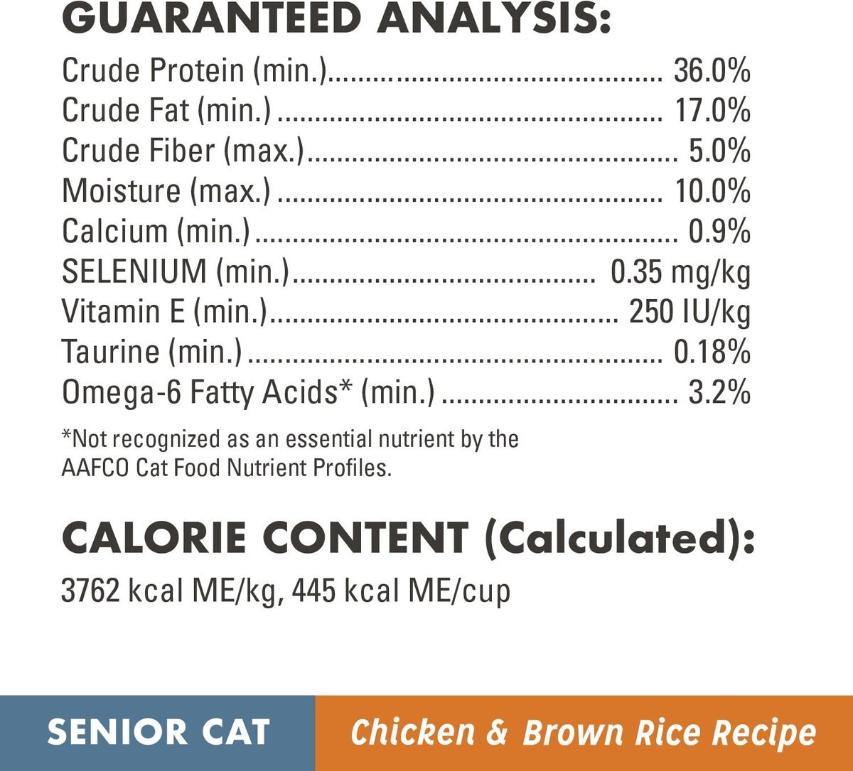 Nutro Wholesome Essentials Chicken and Brown Rice Recipe Senior Dry Cat Food