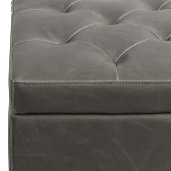 Julian Rectangular Bonded Leather Storage Ottoman   Transitional   Footstools And Ottomans   by New Pacific Direct Inc.  Houzz