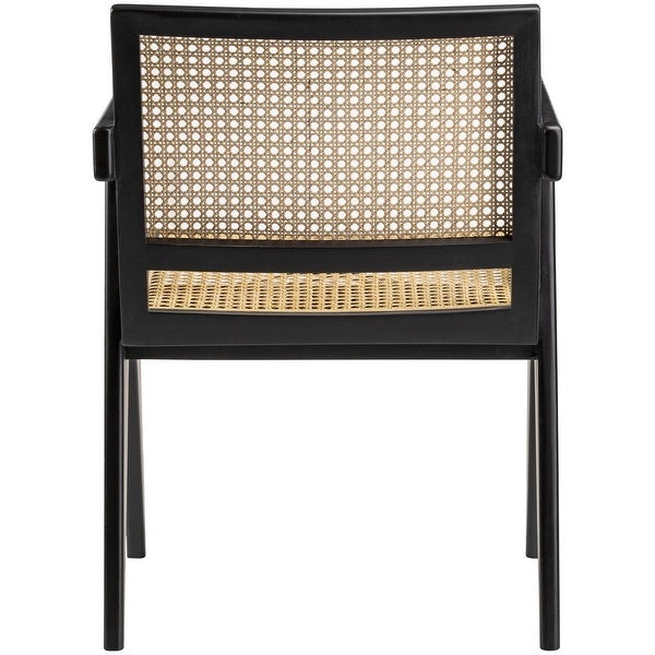 Adelrina Wood and Rattan Dining Chairs (Set of 2)