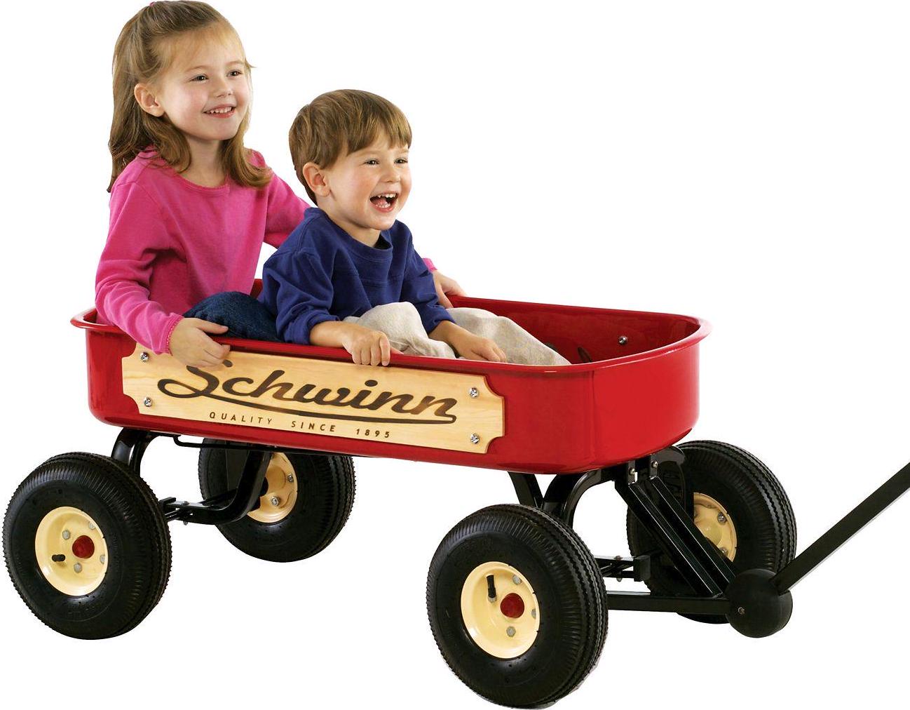 Schwinn Kids' Quad Steer Wagon, 36 in.