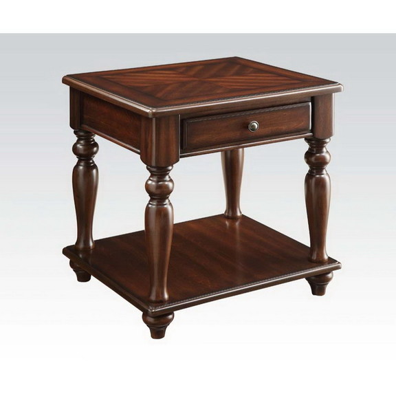 Acme 82746 Farrel End Table  Walnut