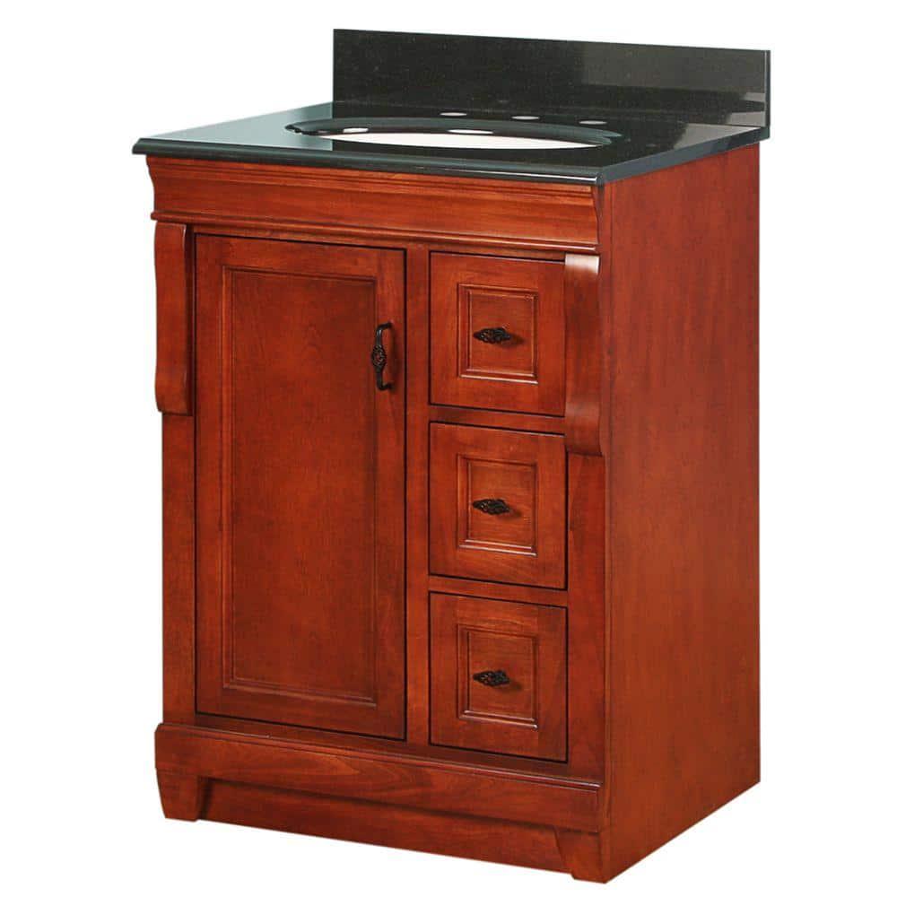 Home Decorators Collection Naples 24 in W x 2163 in D Bath Vanity Cabinet Only in Warm Cinnamon