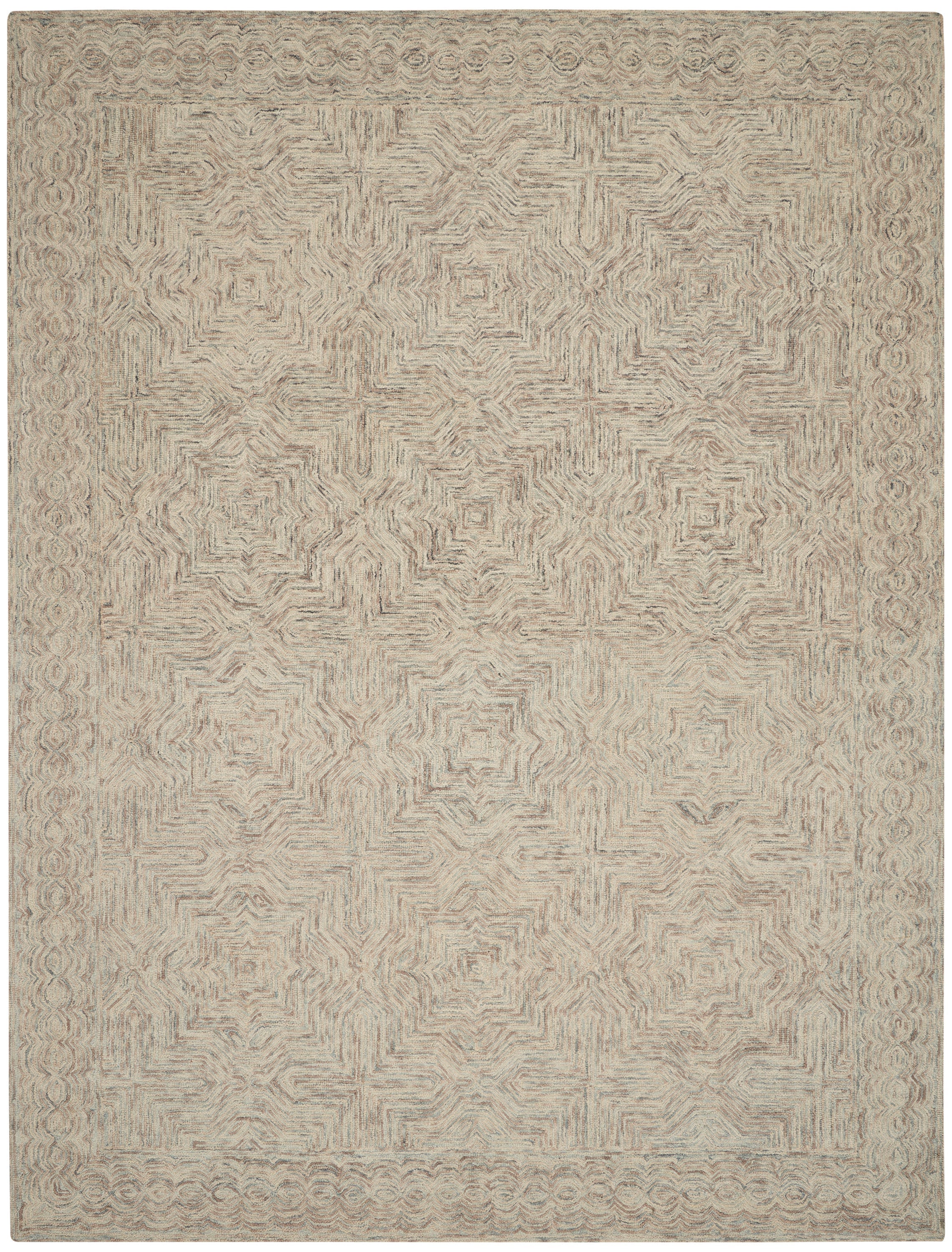 Interlock Blue/Ivory Rug