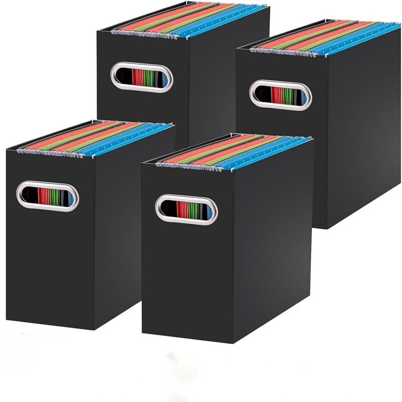 4 Packs Small Storage Box（Black）