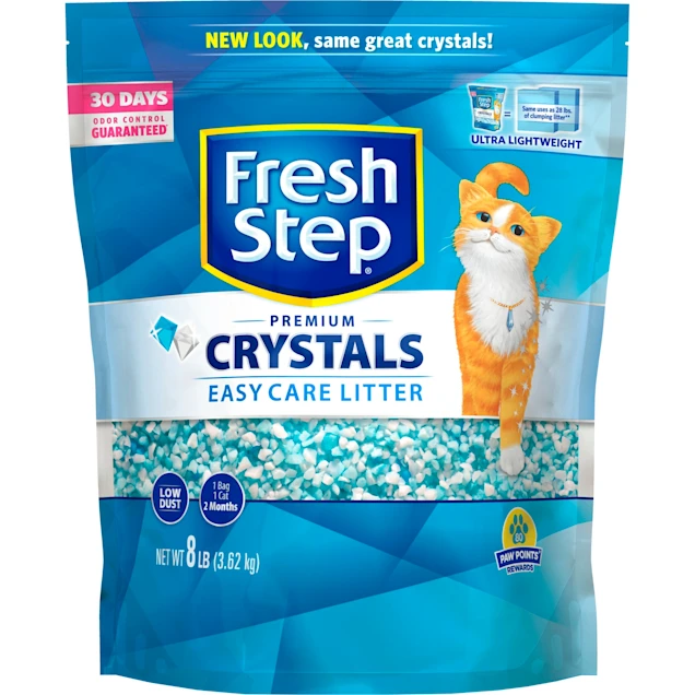 Fresh Step Crystals Premium Scented Cat Litter， 8 lbs.