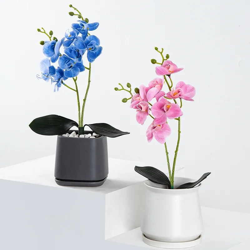 Wholesale Garden Supplies Manufacturer Indoor Home Small Ceramic White Modern Flower Pots