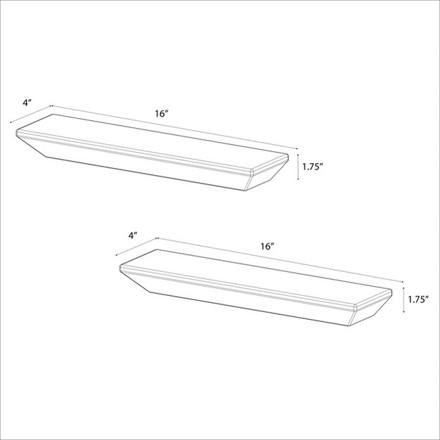 2pc Wedge Shelf Set