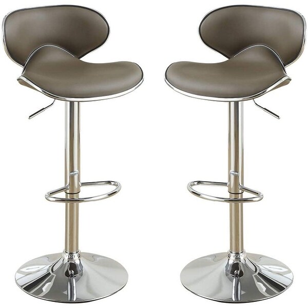 Faux Leather Adjustable Height Kitchen Island Stools