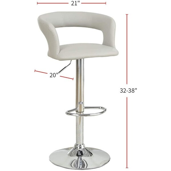 Bar Stool Counter Height Chairs Set of 2 Adjustable Height