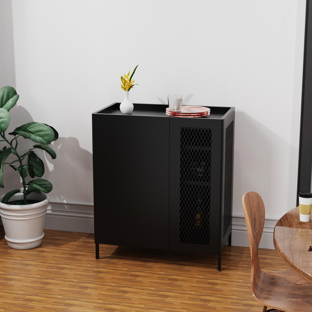 Modern Sideboard Cabinet with Adjustable Shelves for Dining Room