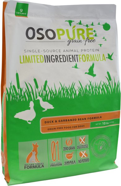 Artemis Osopure Duck and Garbanzo Bean Formula Grain-Free Dry Dog Food