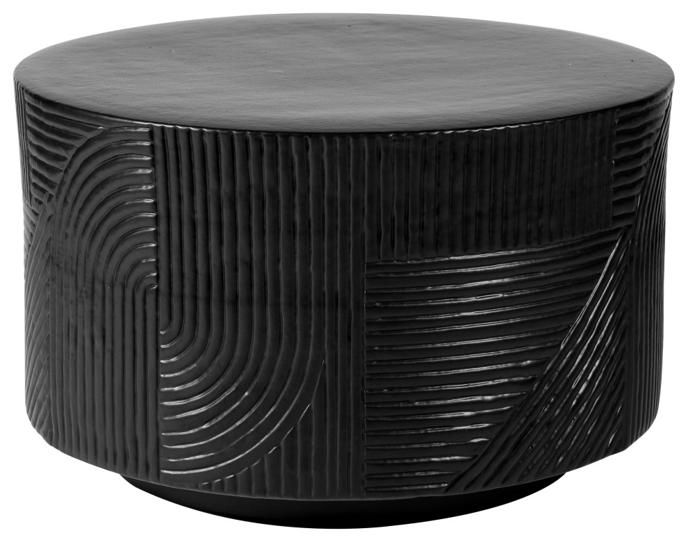 Serenity Textured Ceramic Round Accent Table   Transitional   Side Tables And End Tables   by Seasonal Living Trading LTD  Houzz