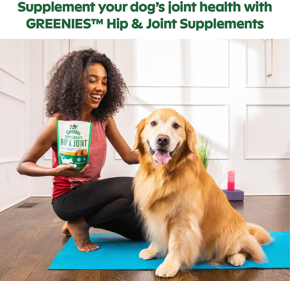 Greenies Chicken Flavored Soft Chew Joint Supplement for Dogs