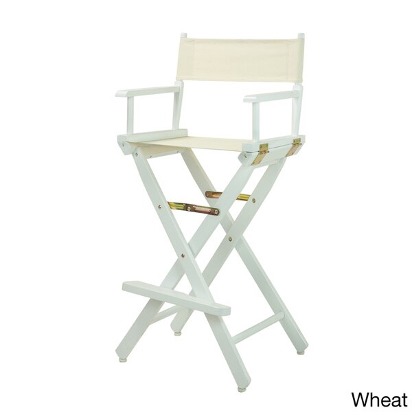 White Frame 30-inch Director's Chair