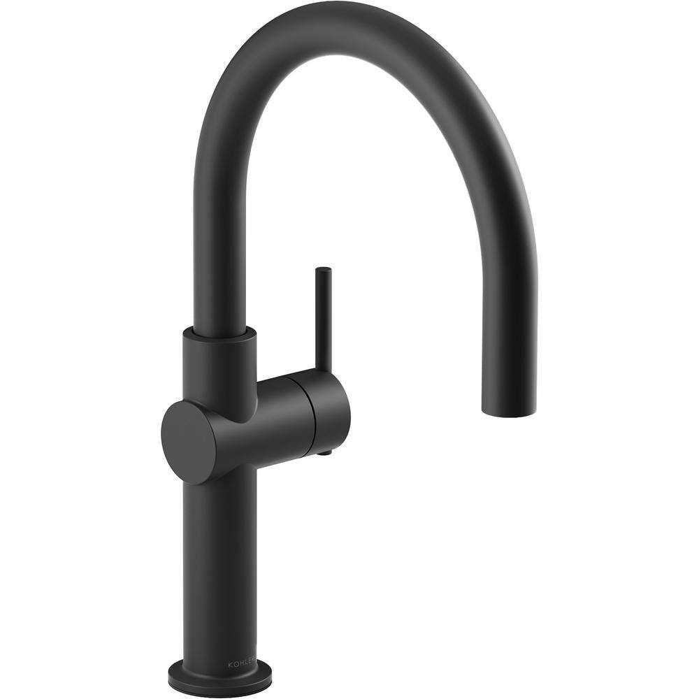 KOHLER Crue Single-Handle Bar Faucet in Matte Black K-22975-BL