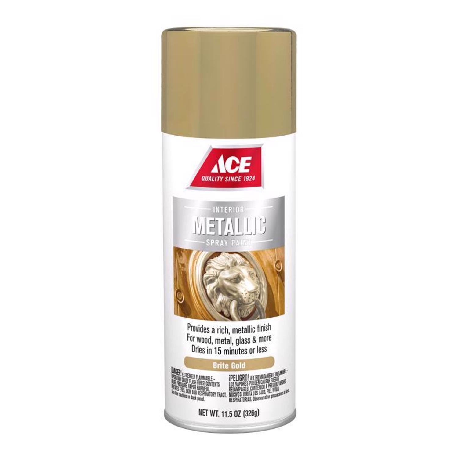 Ace Metallic Brite Gold Spray Paint 11.5 oz