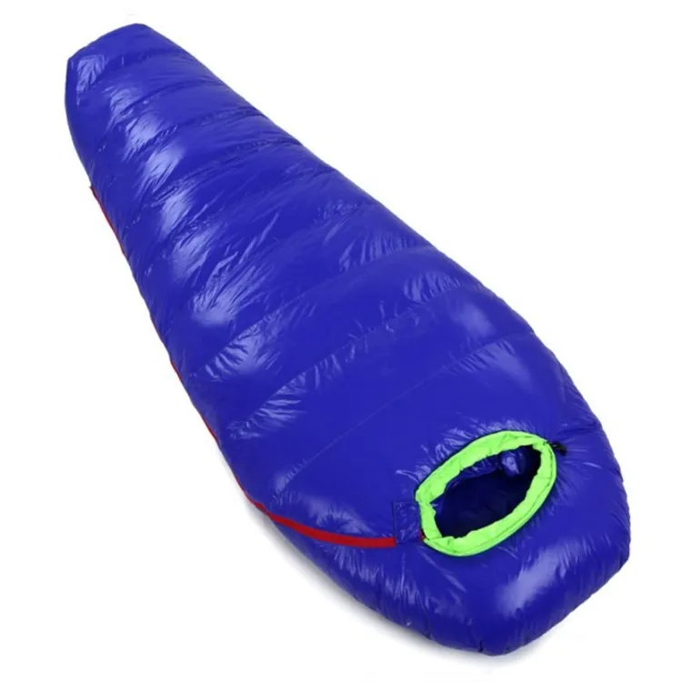 High Quality Outdoor 0 Degree Waterproof Lightweight Down Mummy Shape Sleeping Bag For Camping