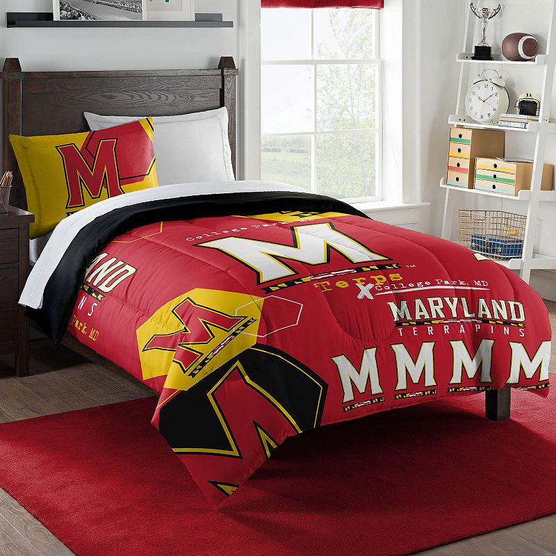 The Northwest Maryland Terrapins Twin Comforter Set with Sham