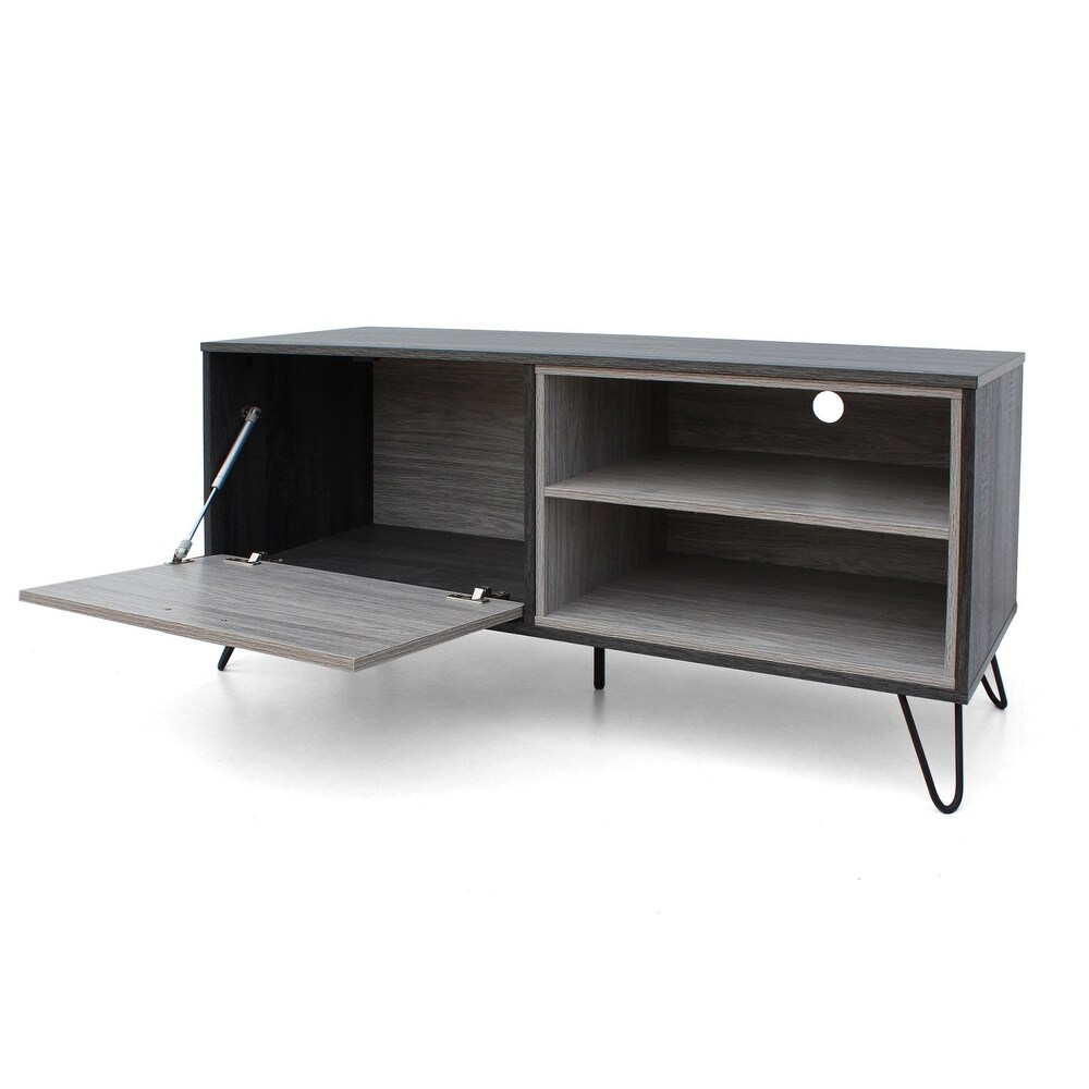 Bijan Mid Century Modern Two Toned TV Stand with Hairpin Legs by Christopher Knight Home