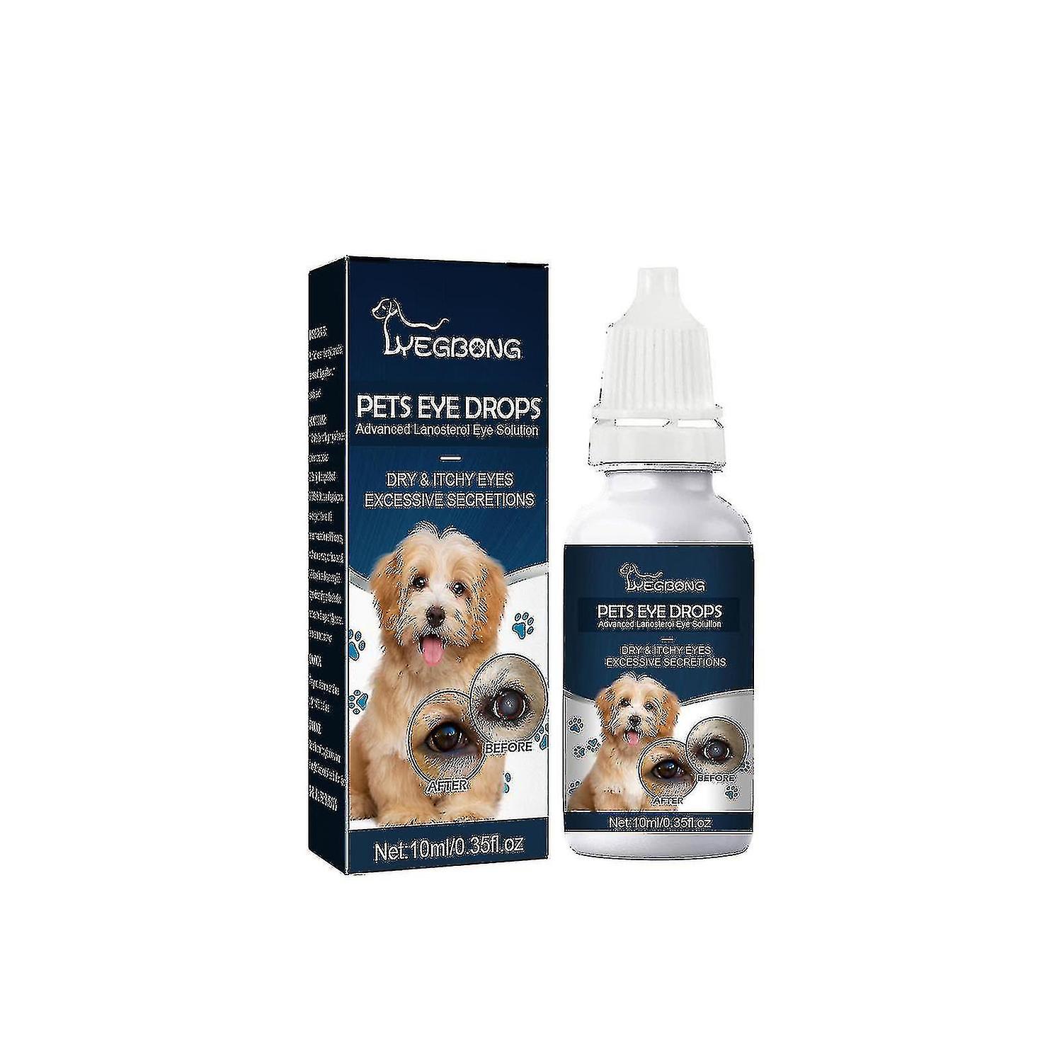 Cataract Drops For Pets， Therapeutic Eye Lubricating Drop For Dog Cats， Improve Vision Clarity High-