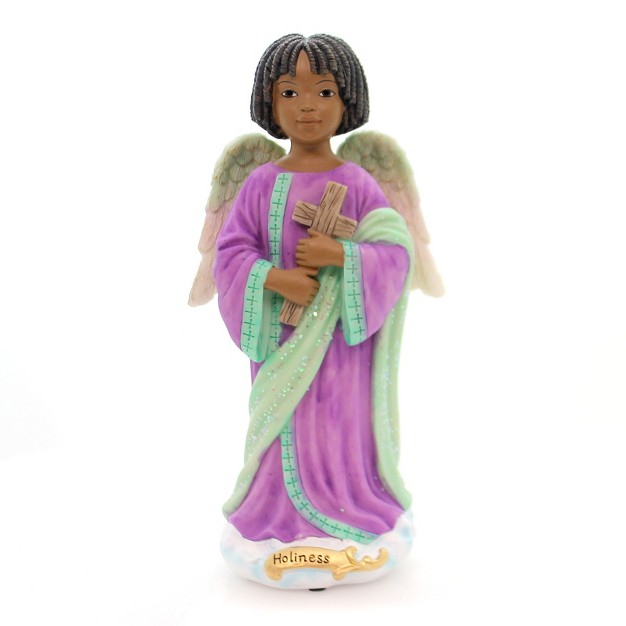 Black Art Angel Of Holiness One Figurine 7 5 Inches Inspiration 71012 Polyresin Multicolored