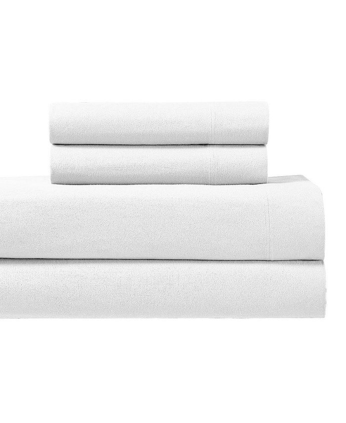 Egyptian Linens Heavyweight Flannel Sheet 4-Piece Set， California King