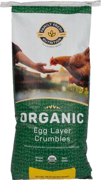 Family Fresh Nutrition Organic Egg Layer Crumbles Chicken Food