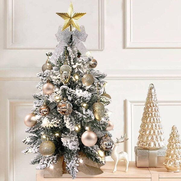 2ft Tabletop Christmas Tree with Artificial Mini Christmas Decoration