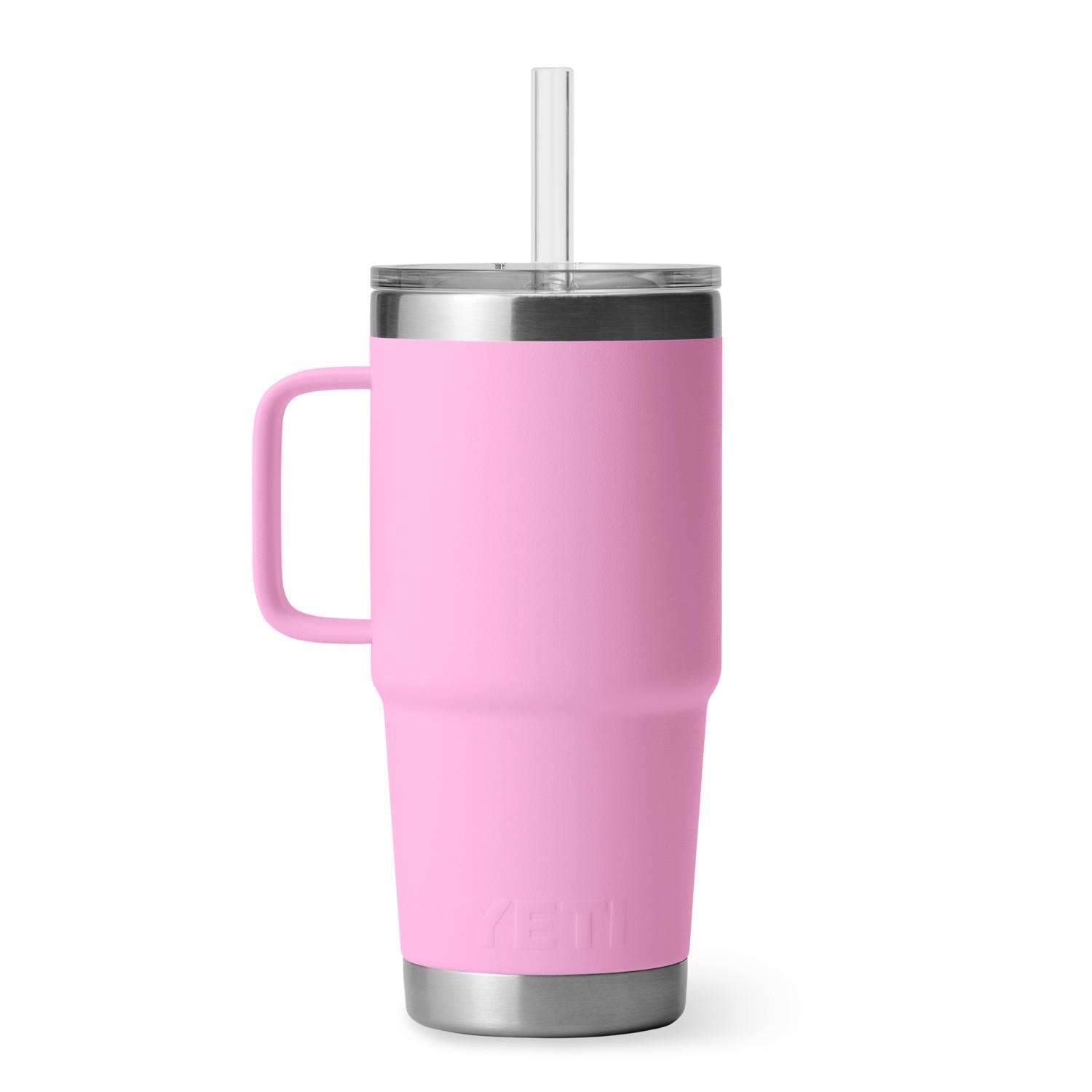 YETI Rambler 25 oz Power Pink BPA Free Straw Mug