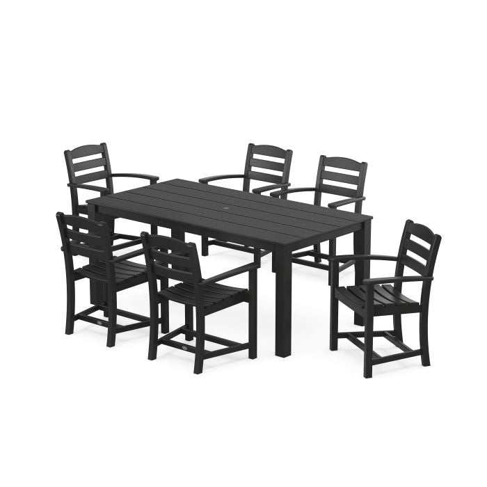 Polywood La Casa Café Arm Chair 7-Piece Parsons Dining Set PWS2280-1