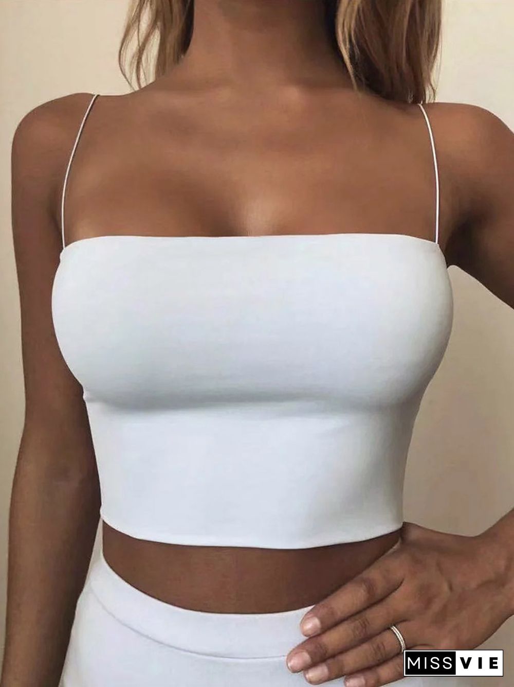 Summer Womens Crop Top Sexy Elastic Cotton Camis Sleeveless Short Tank Top Bar