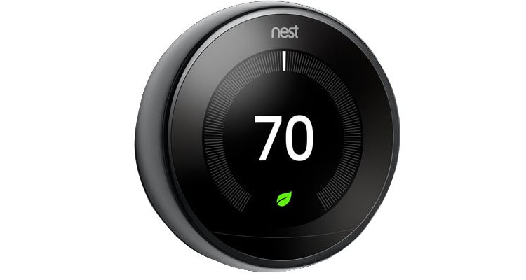 Google Nest Mirror Black 3rd Gen. Learning Smart Thermostat