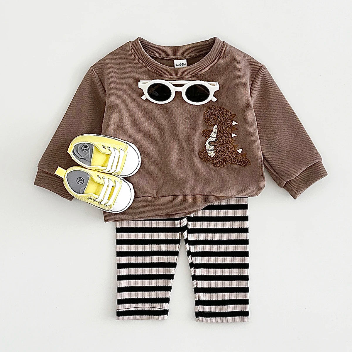 New Baby Clothing Set Cartoon Penguin Embroidery Top+Pants Warm Clothes Spring Autumn Newborns Baby Boys Girls Infant 2Pcs