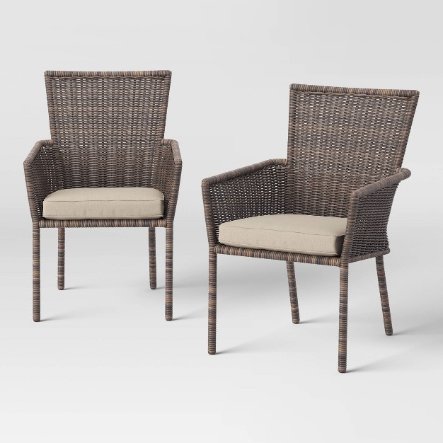 Monroe 2pk Patio Stack Dining Chairs