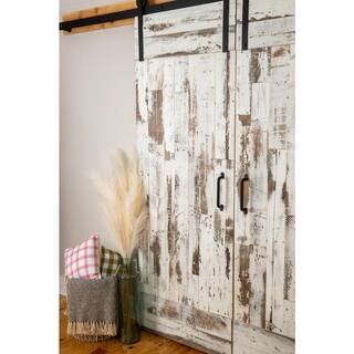 BARNLINE 516 in. x 3 in. x Varying Length Whitewashed Barn Wood Planks (10 sq. ft.) 510697