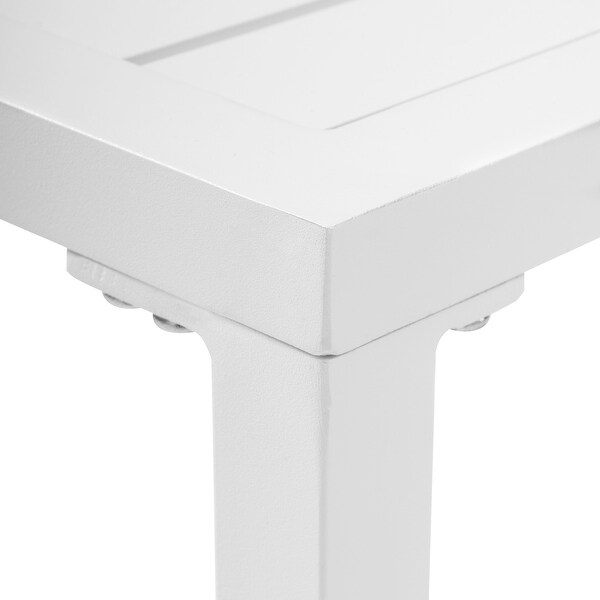 VredHom Outdoor Square Side Table Aluminum End Table