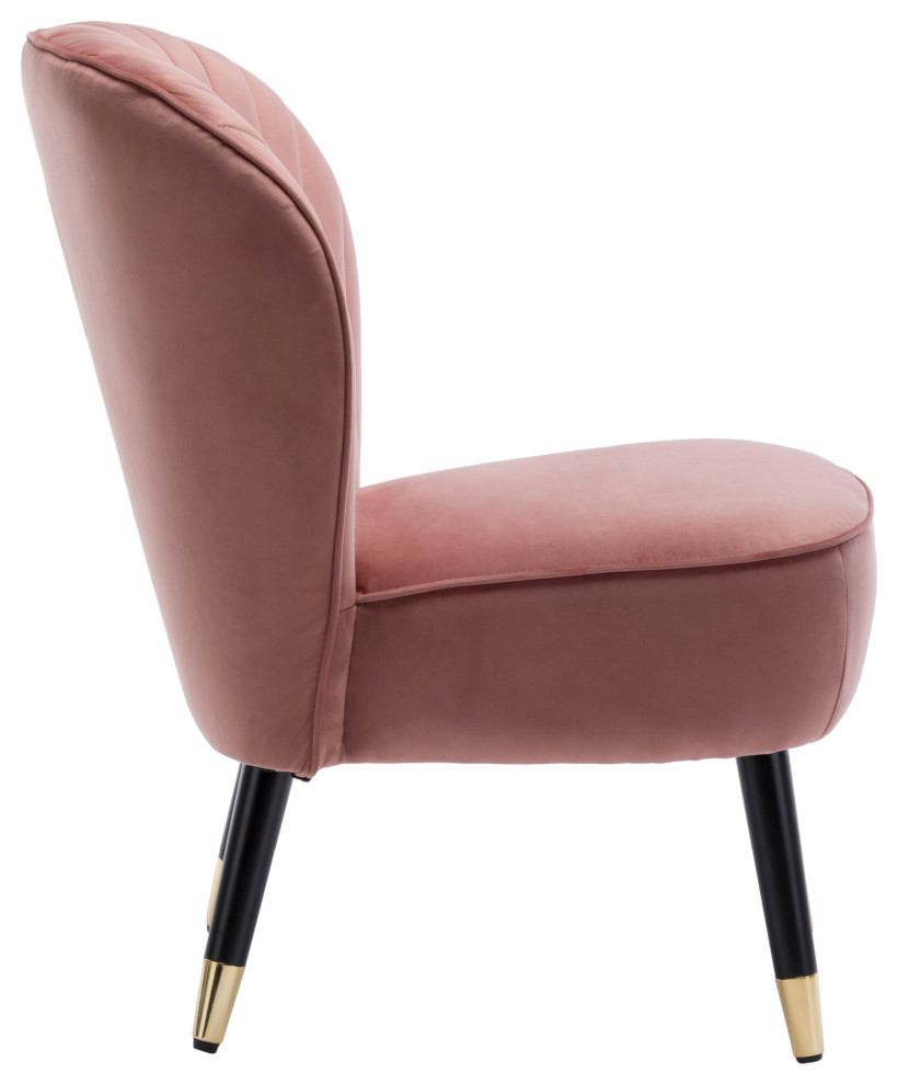 Omax Decor Jane Velvet Accent Chair   Midcentury   Armchairs And Accent Chairs   by Omax Decor  Houzz