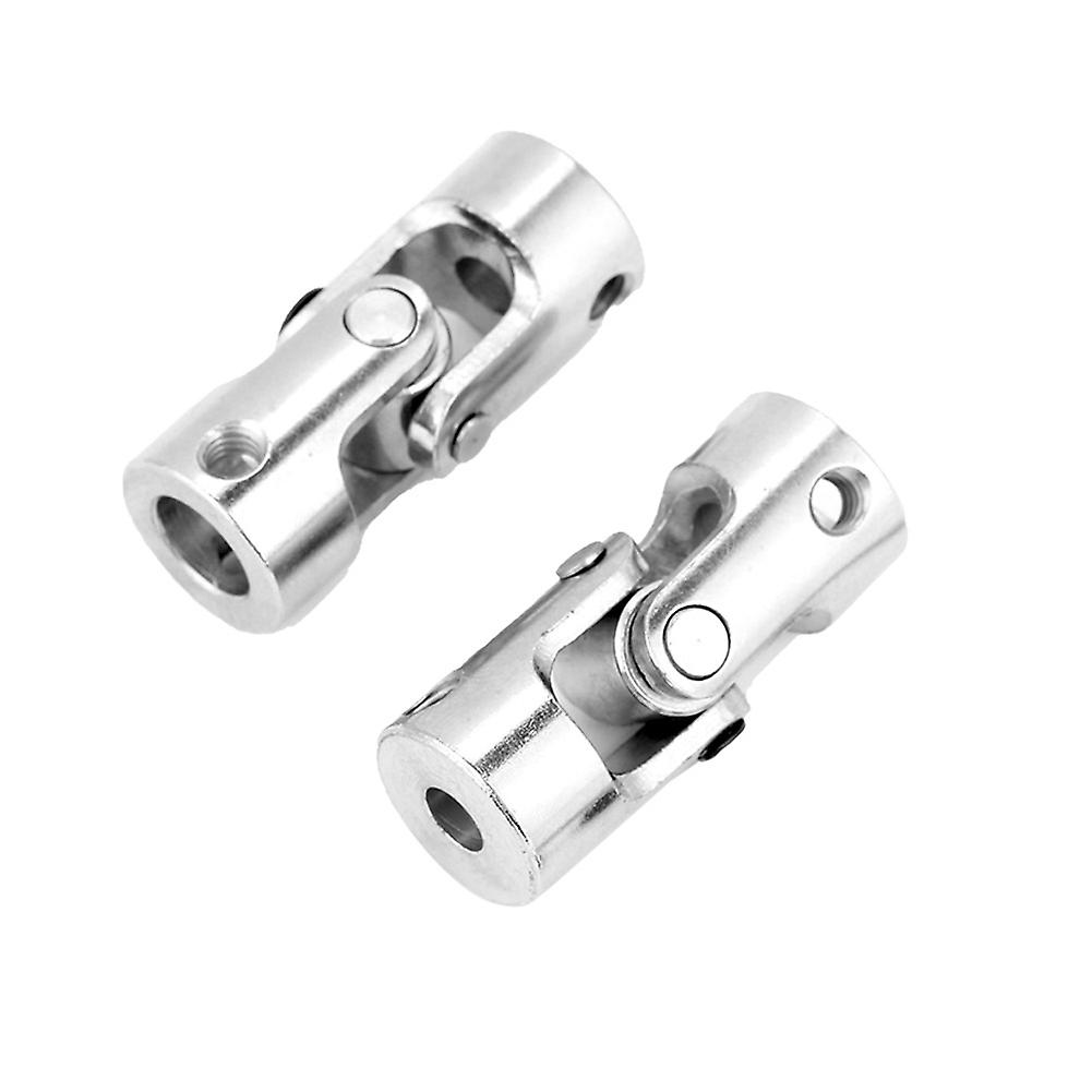 2pcs Shaft Coupling Motor Connector Diy Steering Length 35mm Od 14mm Universal Joint (6*8mm)