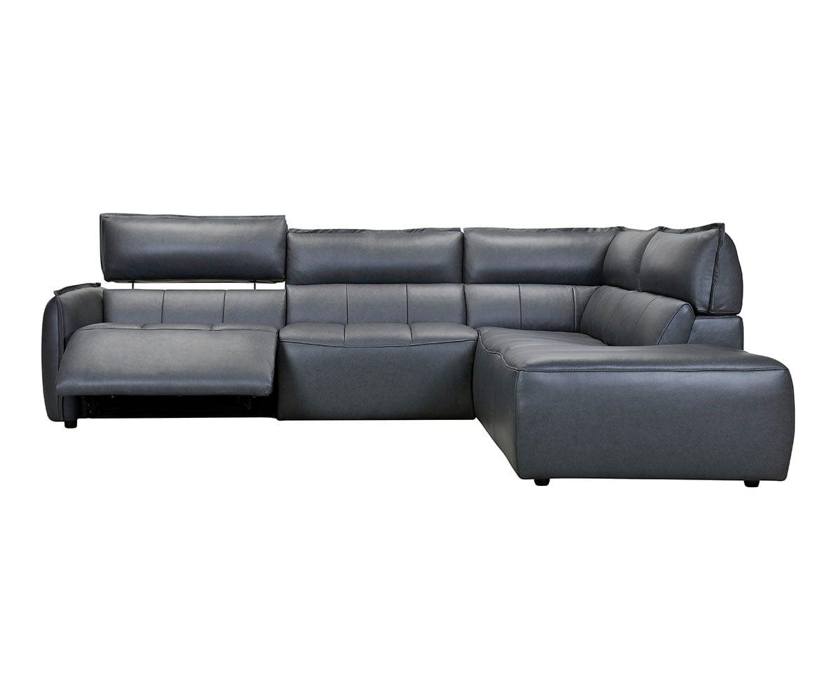 Carson Leather Power Reclining Sectional