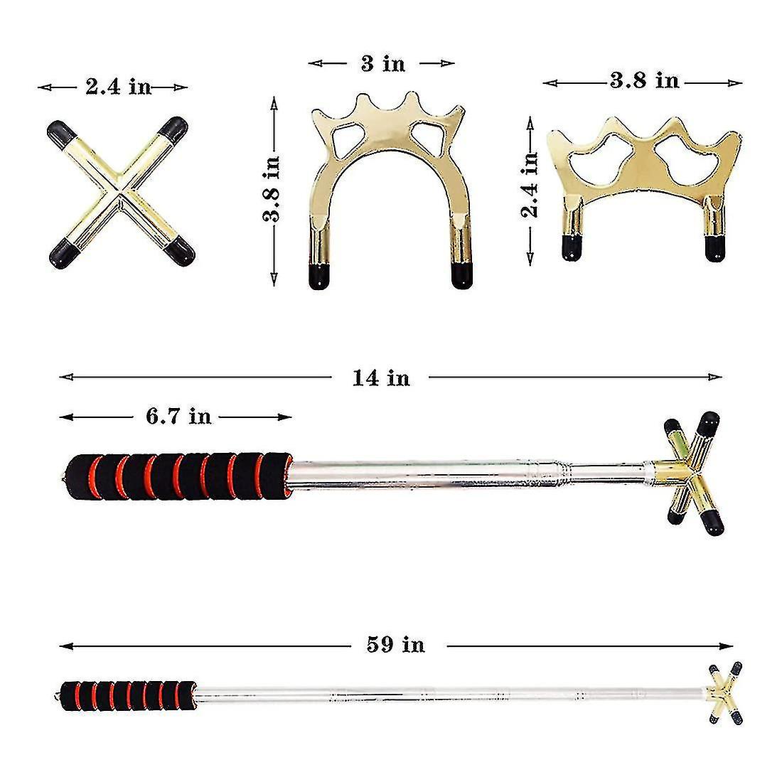 Retractable Pool Cue Stick Bridge With Removable Bridge Head