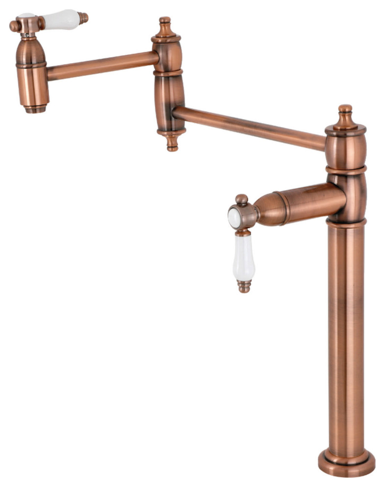 Kingston Brass KS370.BPL Bel Air 3 GPM 1 Hole Pot Filler   Traditional   Pot Fillers   by Buildcom  Houzz