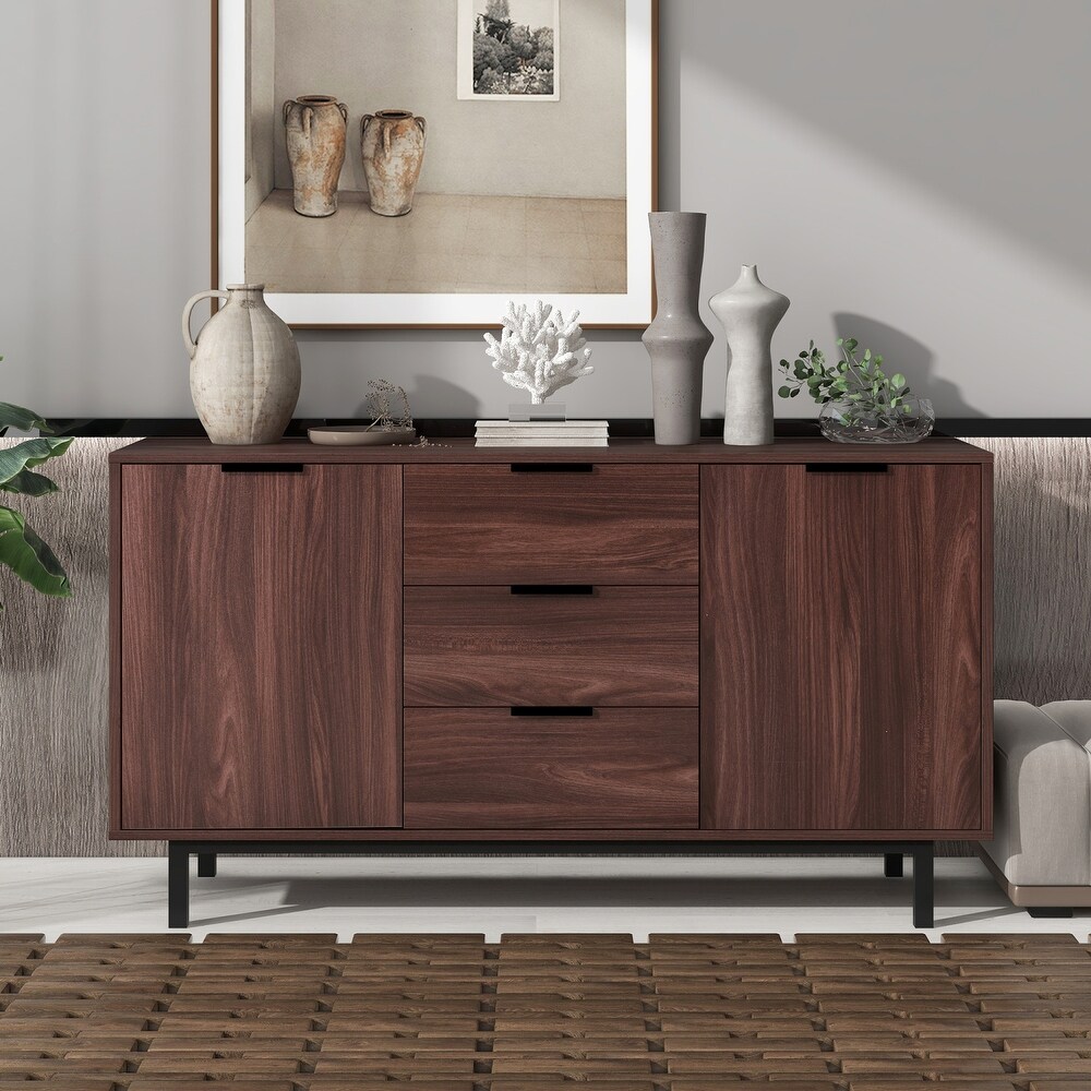 Sideboard Particleboard with Wood Grain Stickers