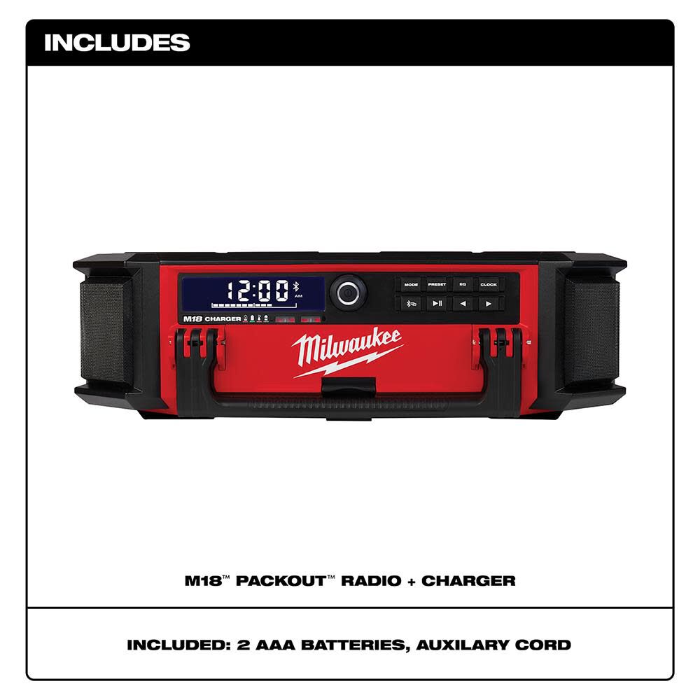 Milwaukee M18 PACKOUT Radio + Charger 2950-20 from Milwaukee