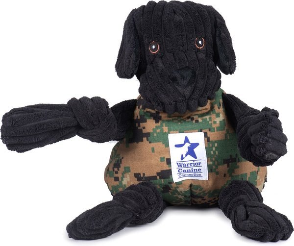 Hugglehounds Warrior Canine Connection Knottie Dog Toy， Large， Camo