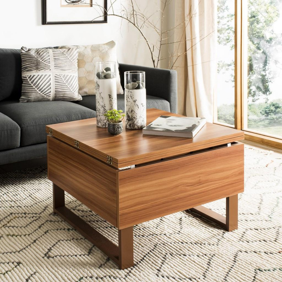 Laena Lift Top Coffee Table  Walnut   Contemporary   Coffee Tables   by Rustic Home Furniture Deco  Houzz