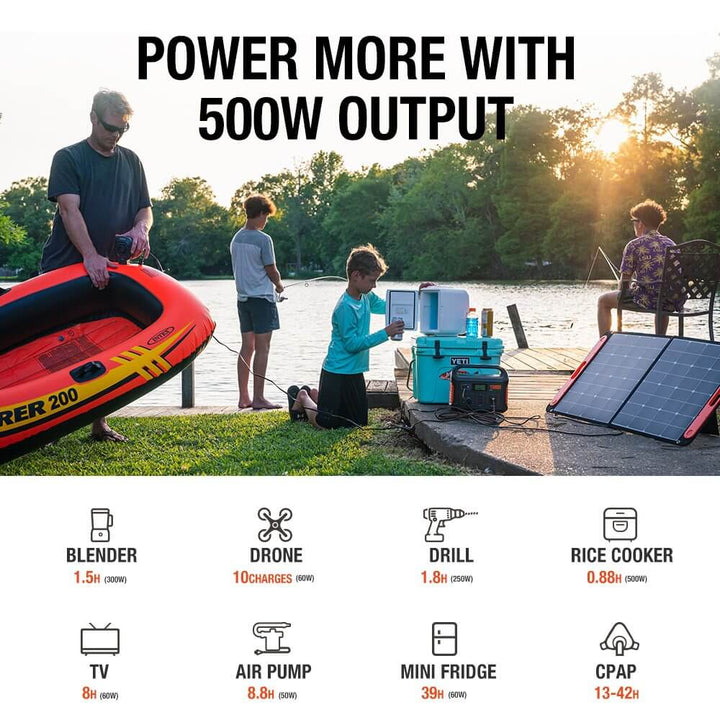 Jackery Explorer 550 Portable Power Station - For Outdoors, RV,  Camping, Hunting, Emergency Back Up