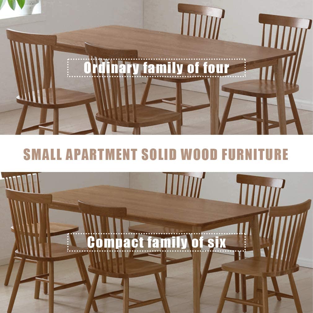 FDW Dining Room Table Small Kitchen Table for Small Spaces Dinner Table Rectangular Modern Home Furniture,Natural