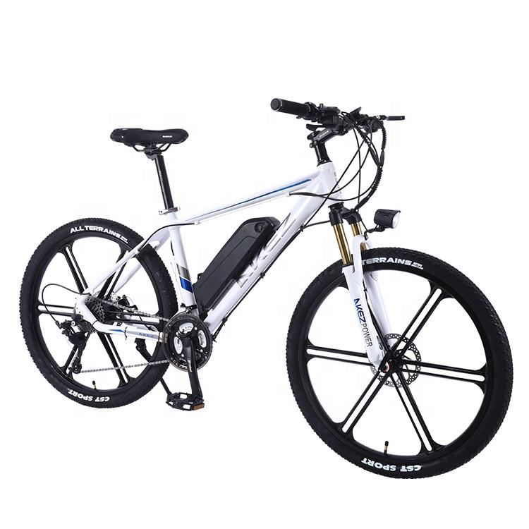 Cheap price street usd cool design 26 inch white color e bike high performance motor electric mountain bike with LCD display