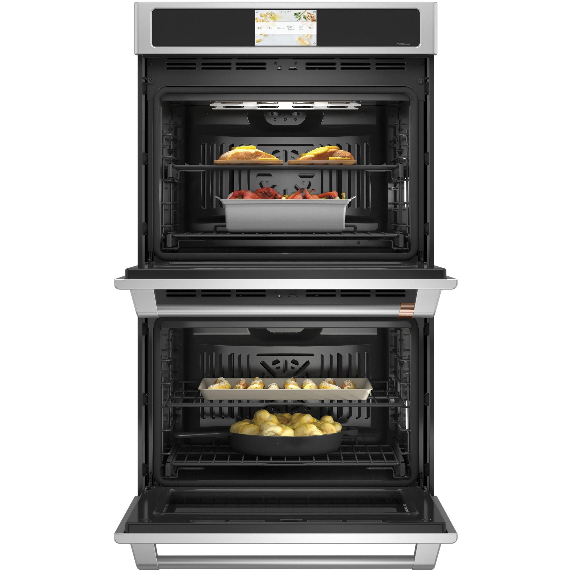 Café 30-inch Built-In Double Wall Oven with Built-in WiFi CTD90DP2NS1