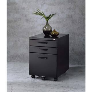 wetiny Black File Cabinet with Drawer 121692880